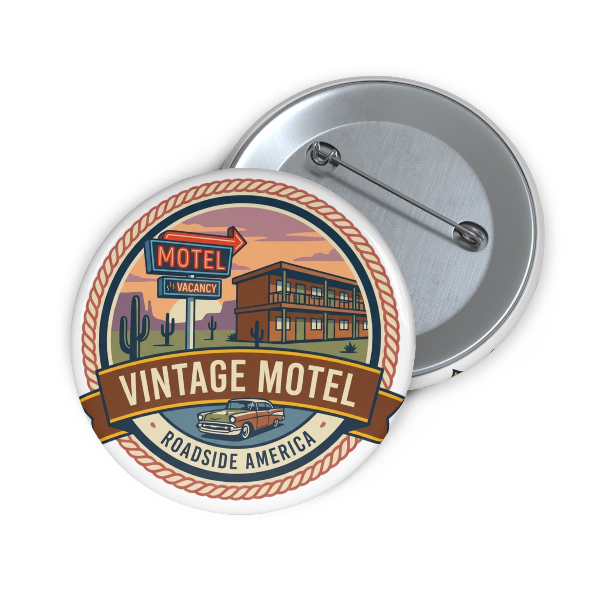 Vintage Motel Pin — Roadside America