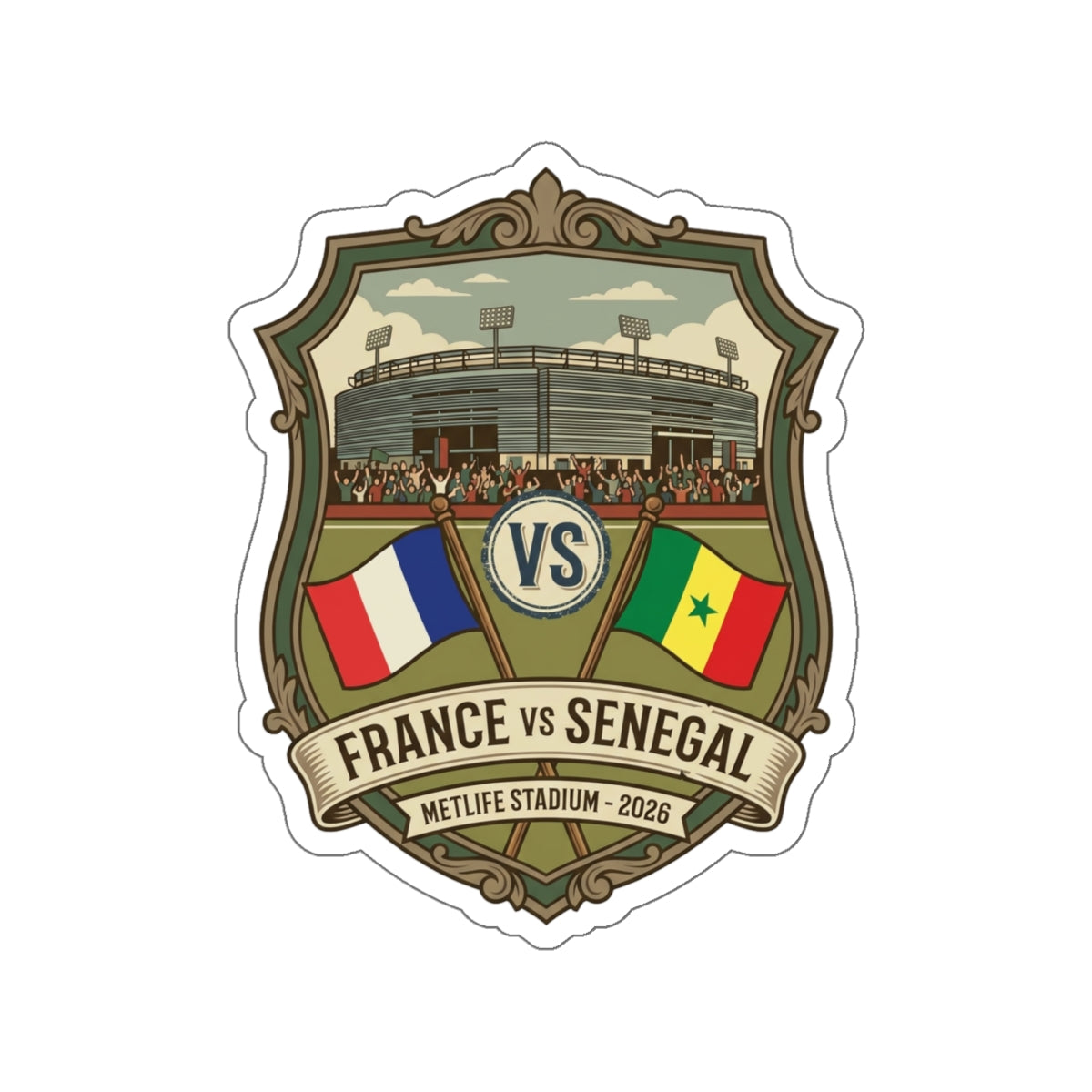 France vs Senegal Sticker — World Cup 2026