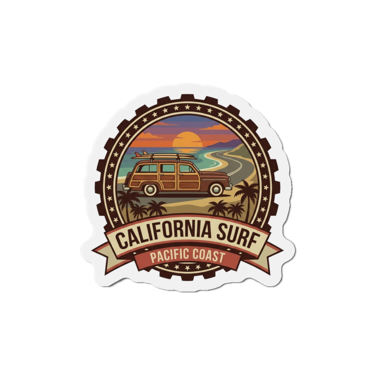California Surf Magnet — Pacific Coast