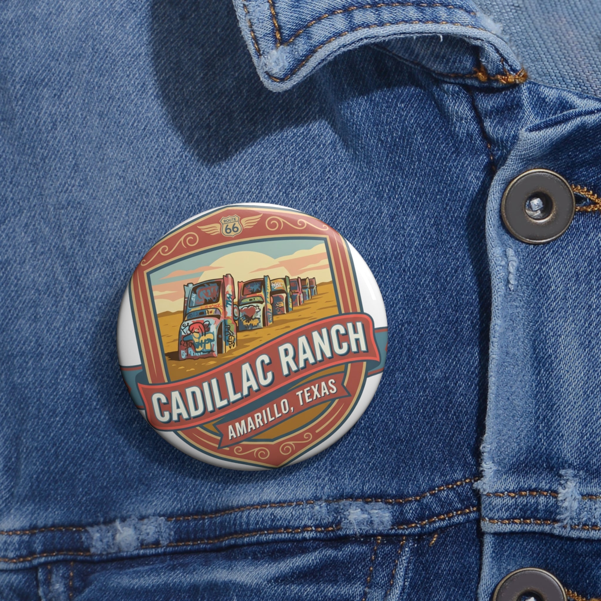 Cadillac Ranch Pin — Amarillo, Texas