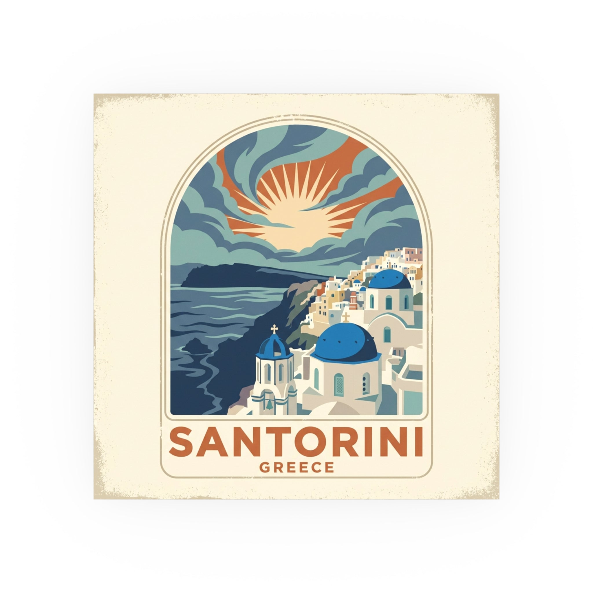 Santorini Poster — Greece