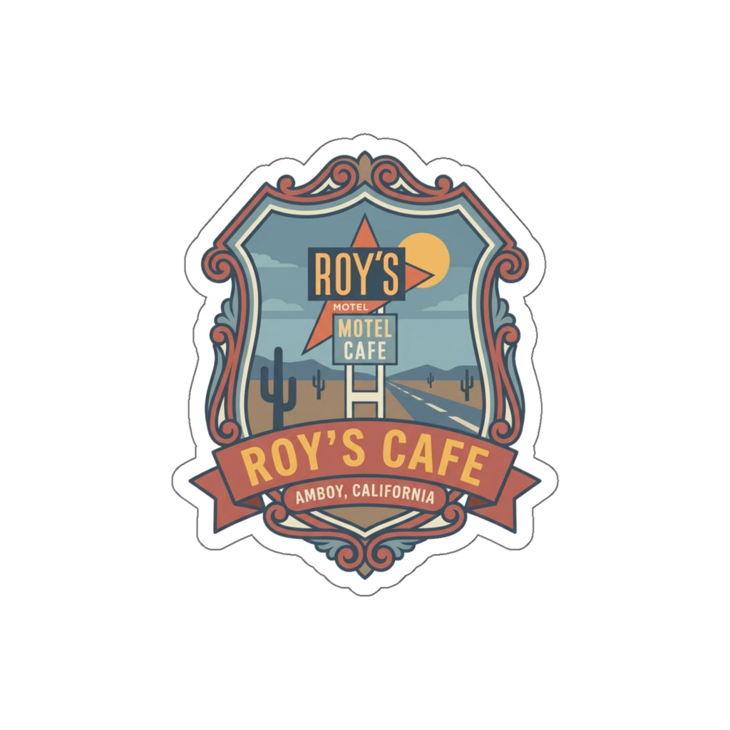 Roy's Cafe Sticker — Amboy, California