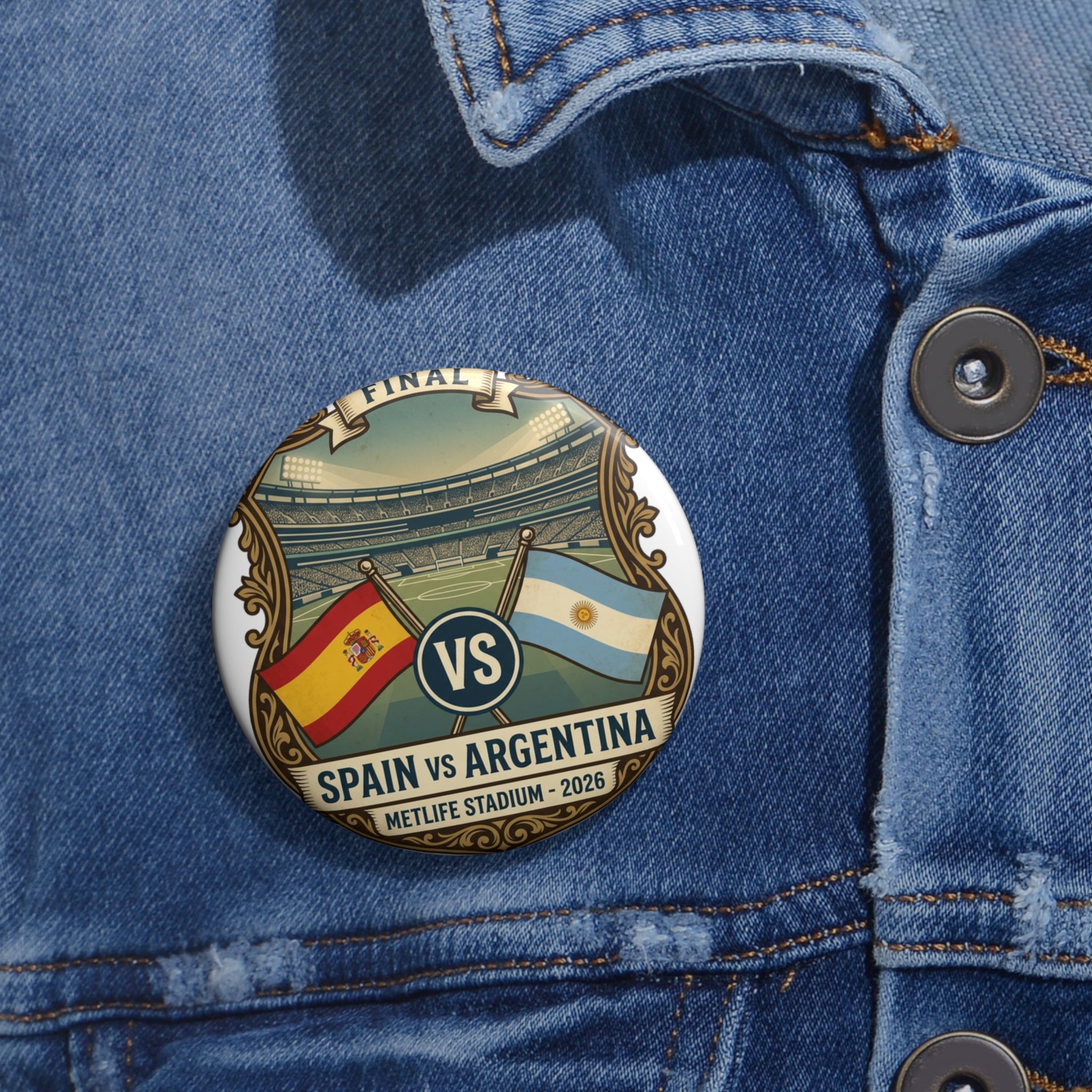 Spain vs Argentina Pin — MetLife Stadium