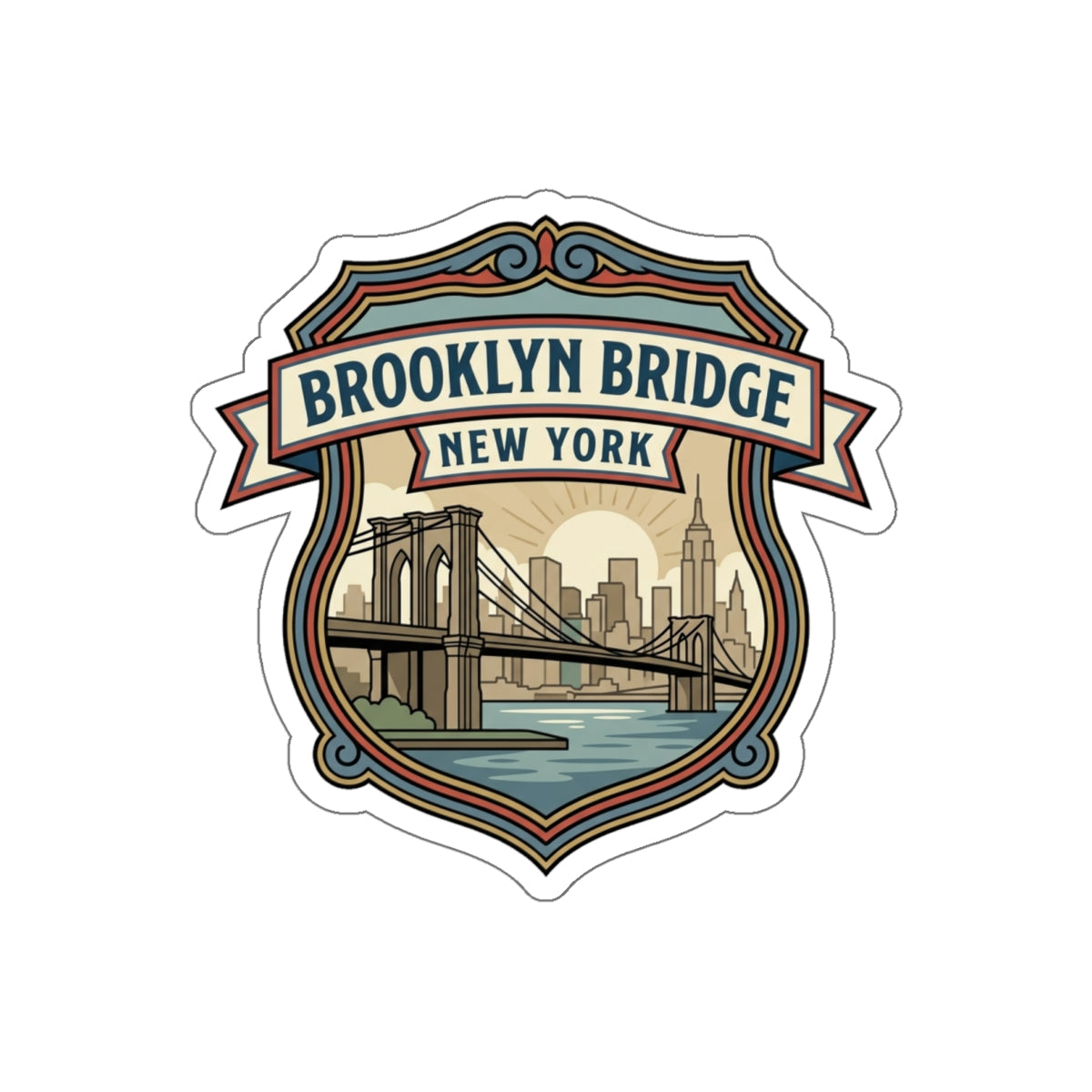 Brooklyn Bridge Sticker — New York