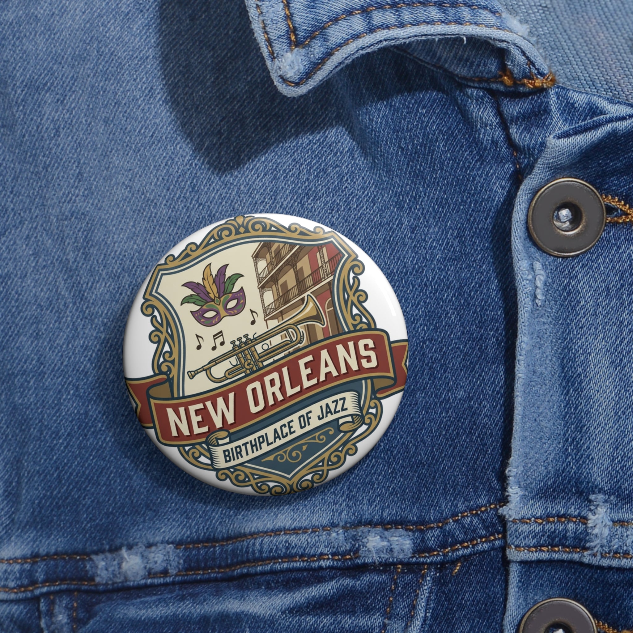 New Orleans Pin — Birthplace of Jazz