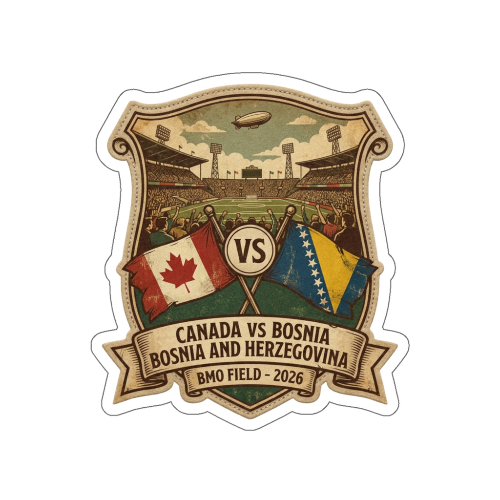 Canada vs Bosnia & Herzegovina Sticker — World Cup 2026