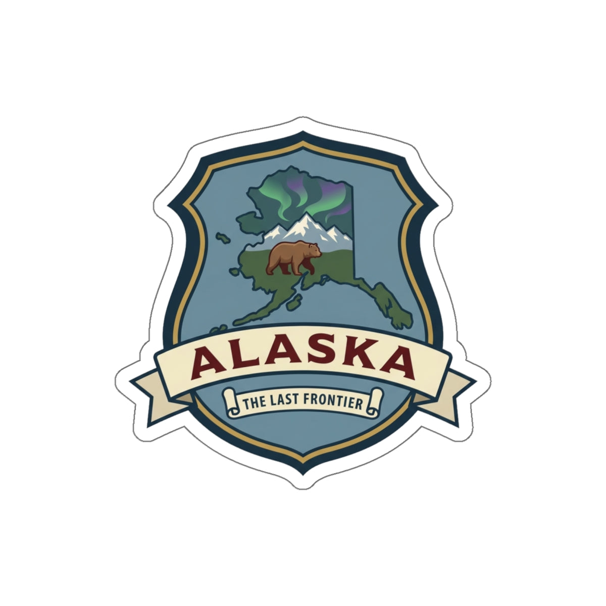 Alaska Sticker — The Last Frontier