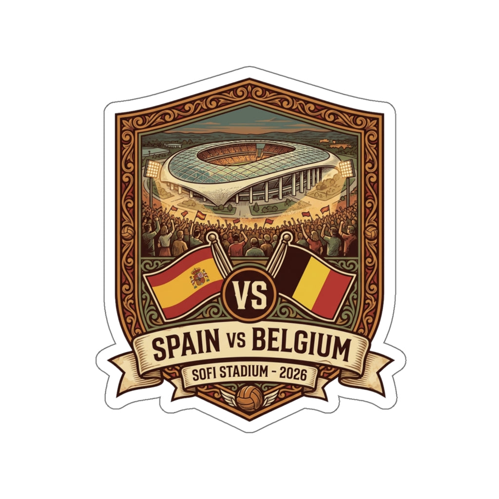 Spain vs Belgium Sticker — World Cup 2026