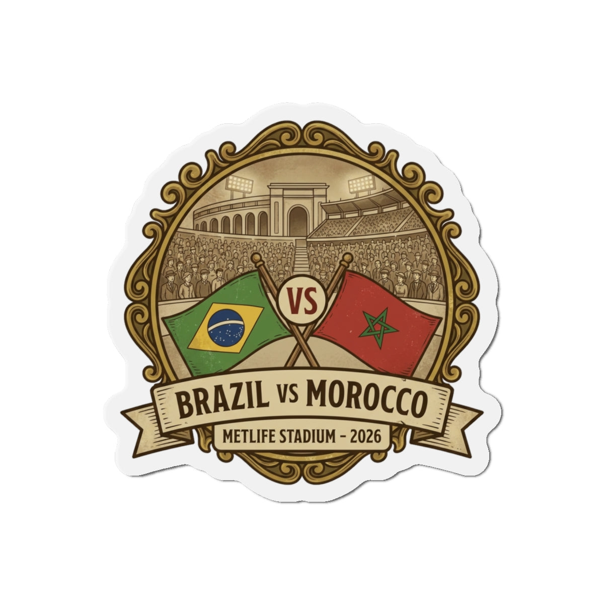 Brazil vs Morocco Magnet — World Cup 2026