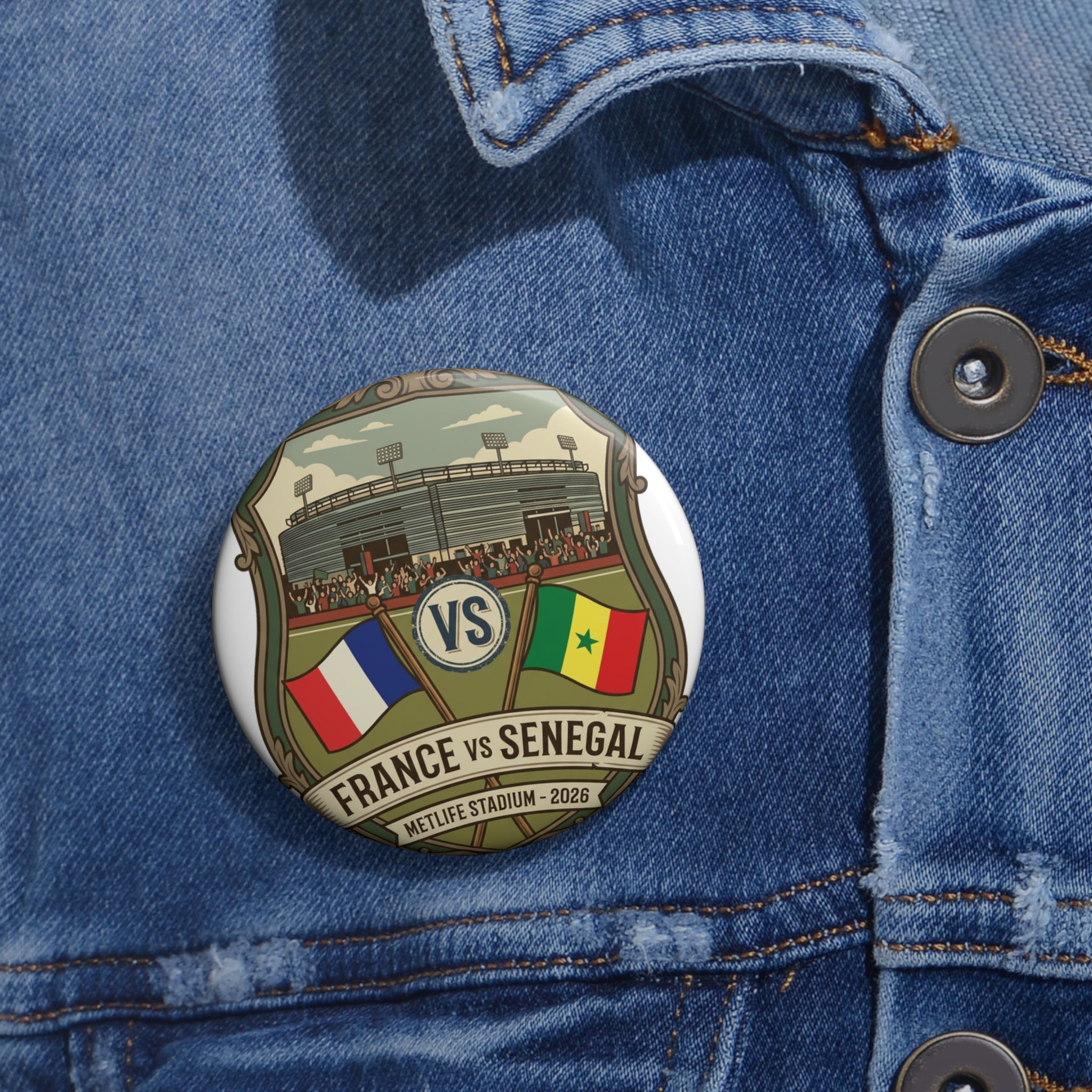 France vs Senegal Pin — MetLife Stadium