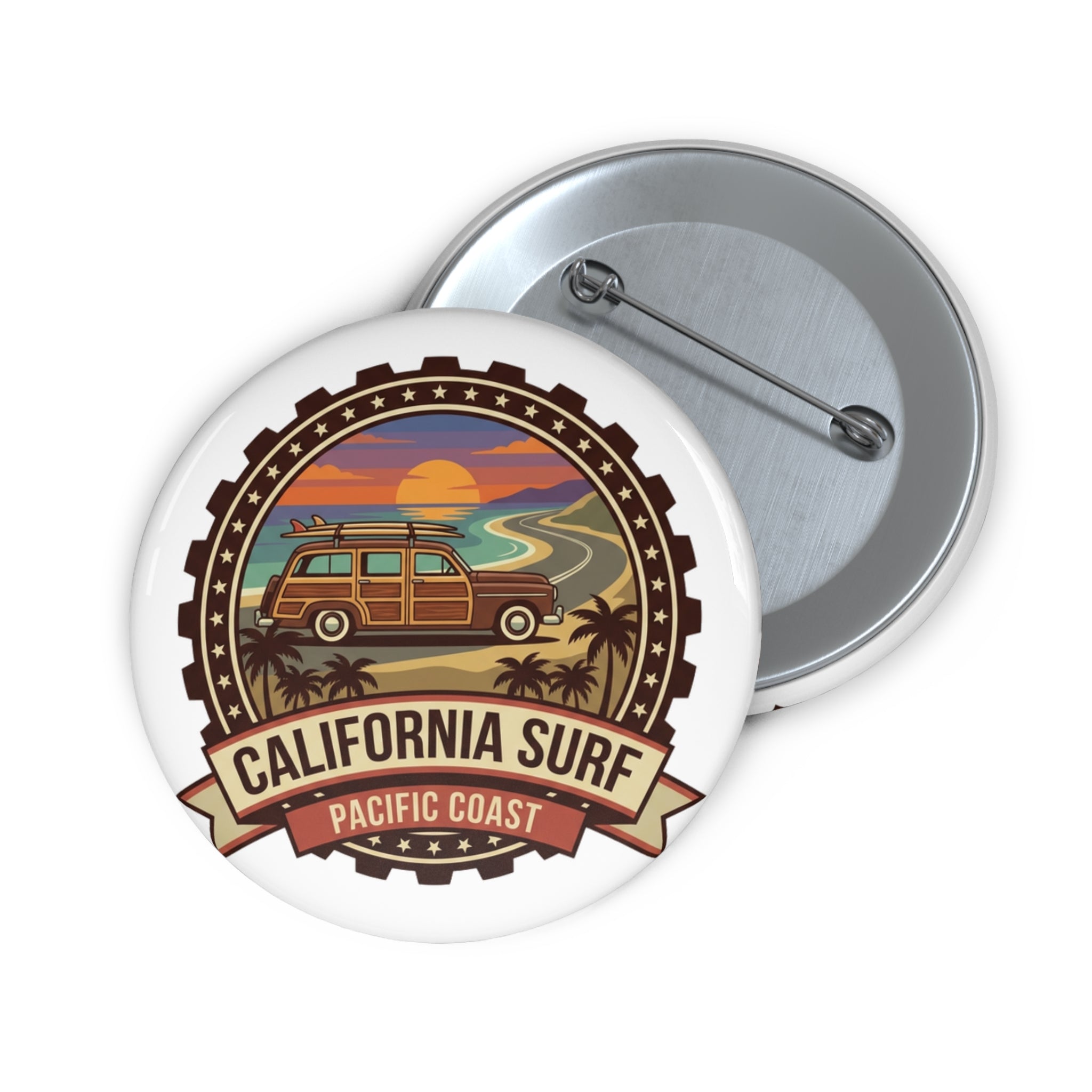 California Surf Pin — Pacific Coast