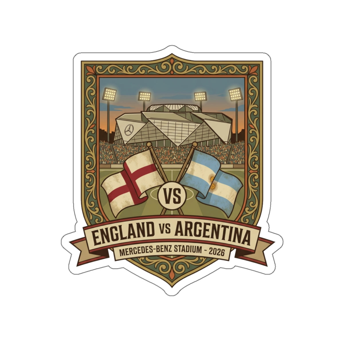 England vs Argentina Sticker — World Cup 2026
