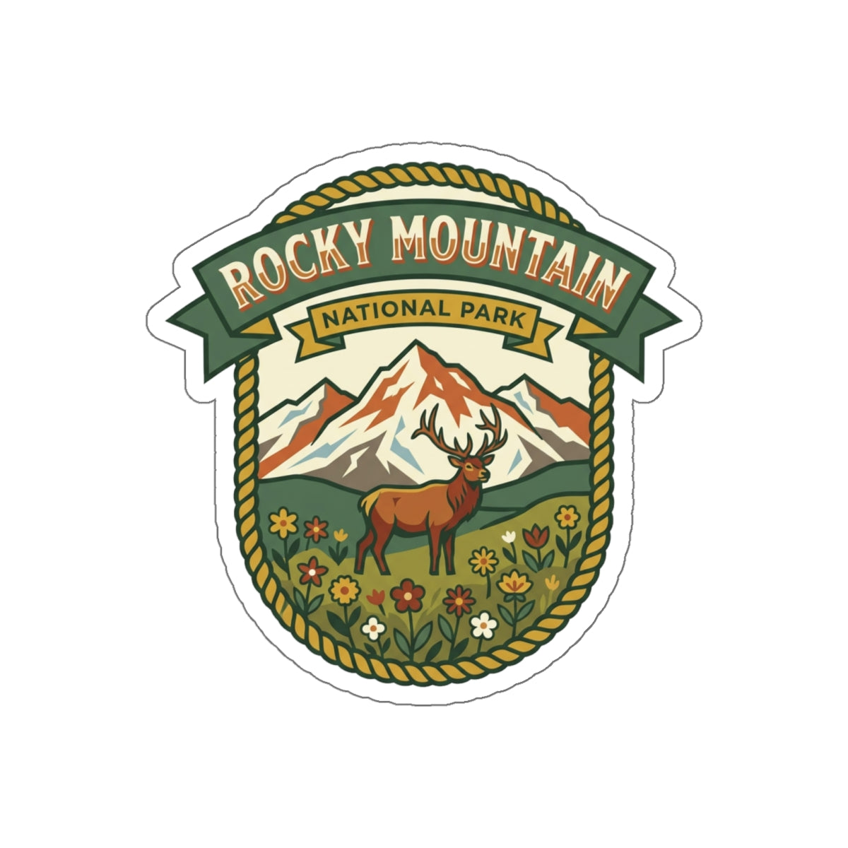 Rocky Mountain Sticker — National Park
