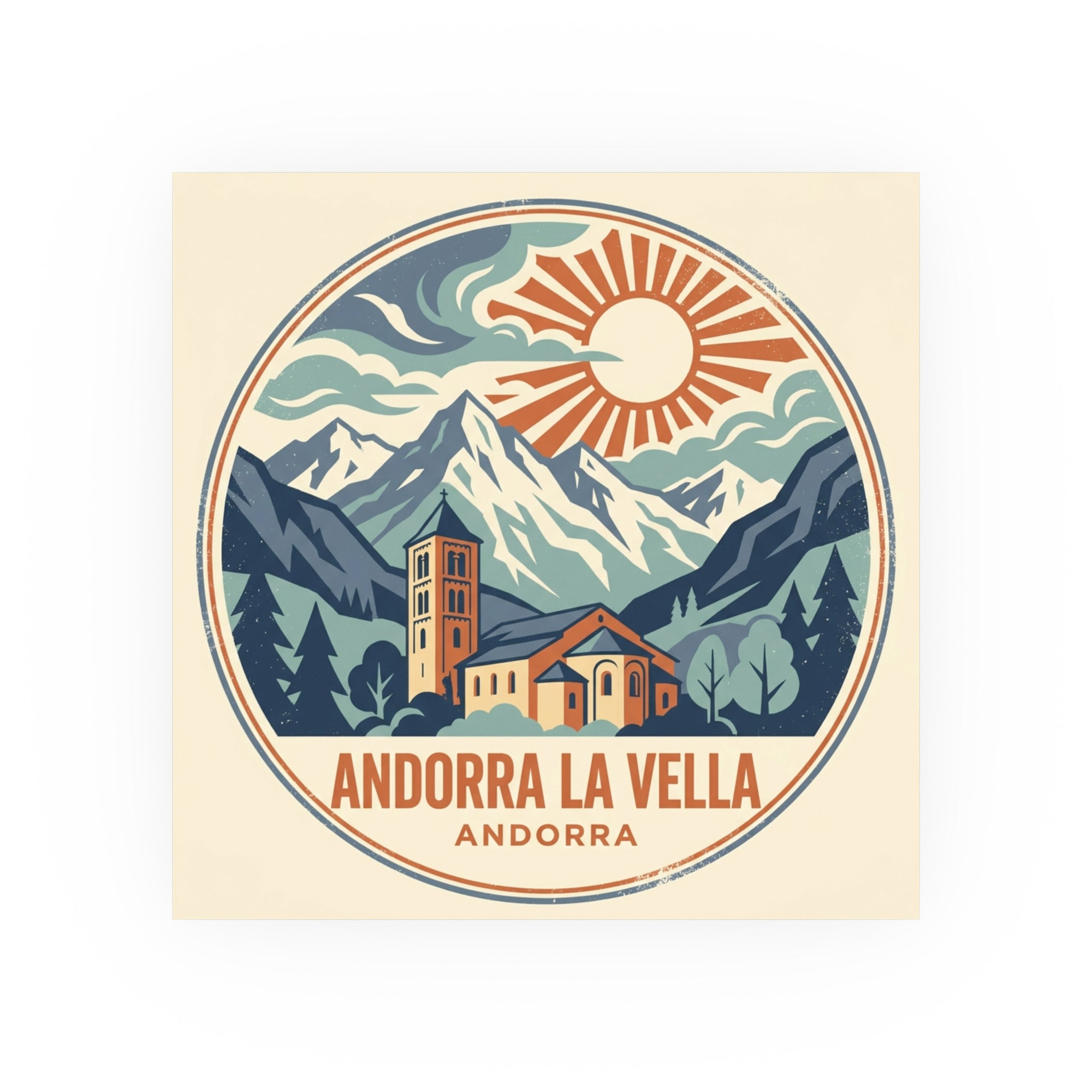 Andorra la Vella Poster — Andorra