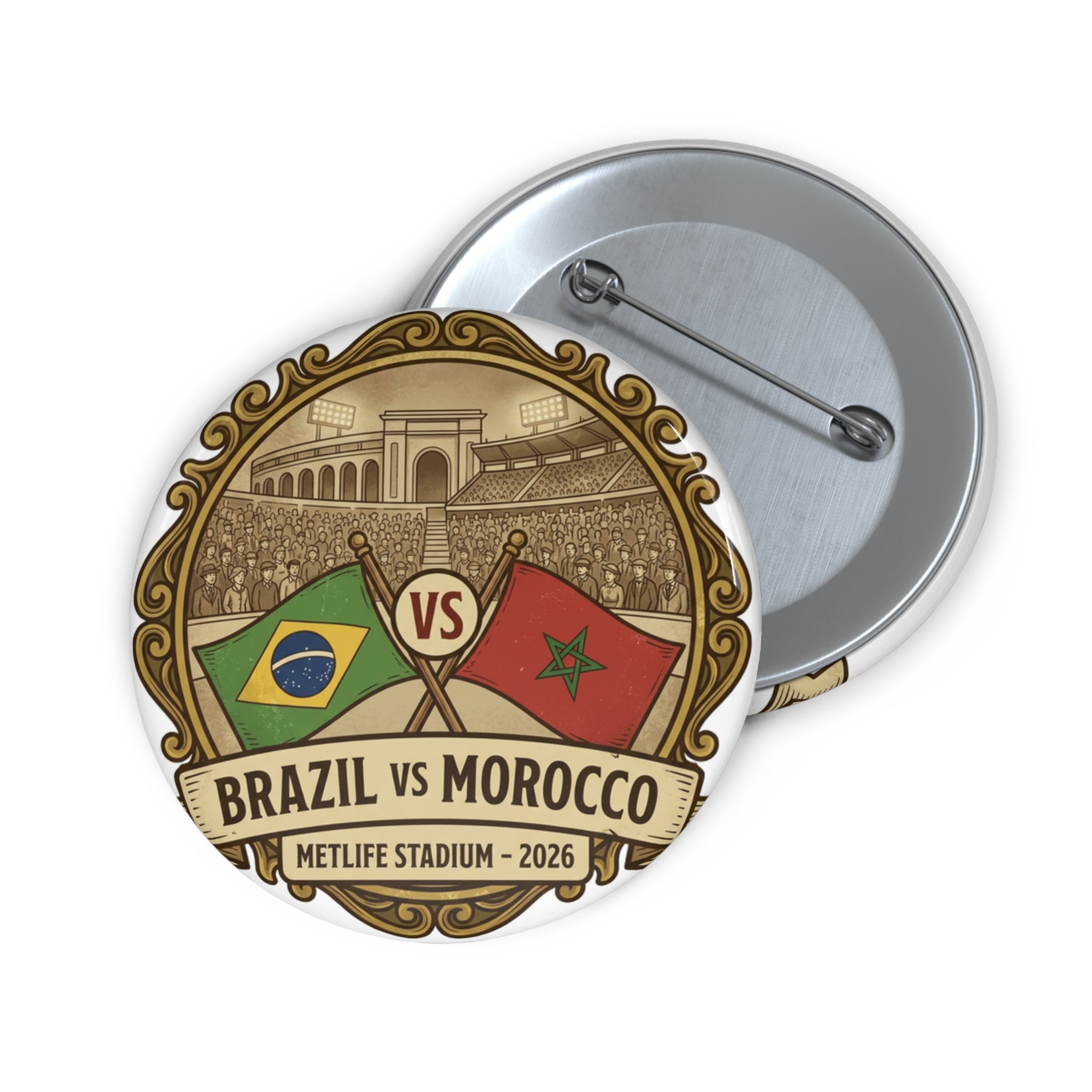 Brazil vs Morocco Pin — MetLife Stadium
