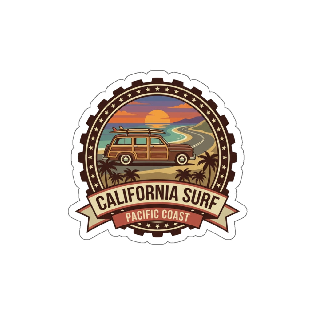 California Surf Sticker — Pacific Coast
