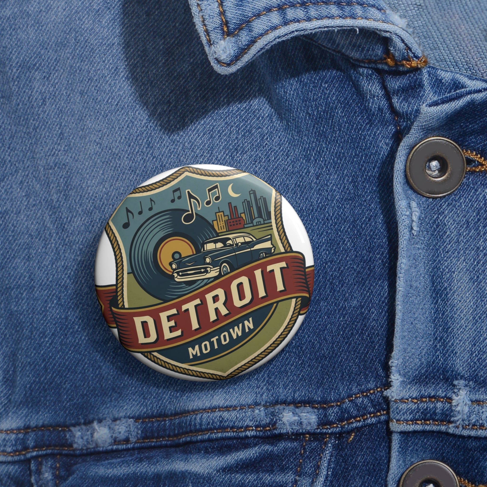 Detroit Pin — Motown
