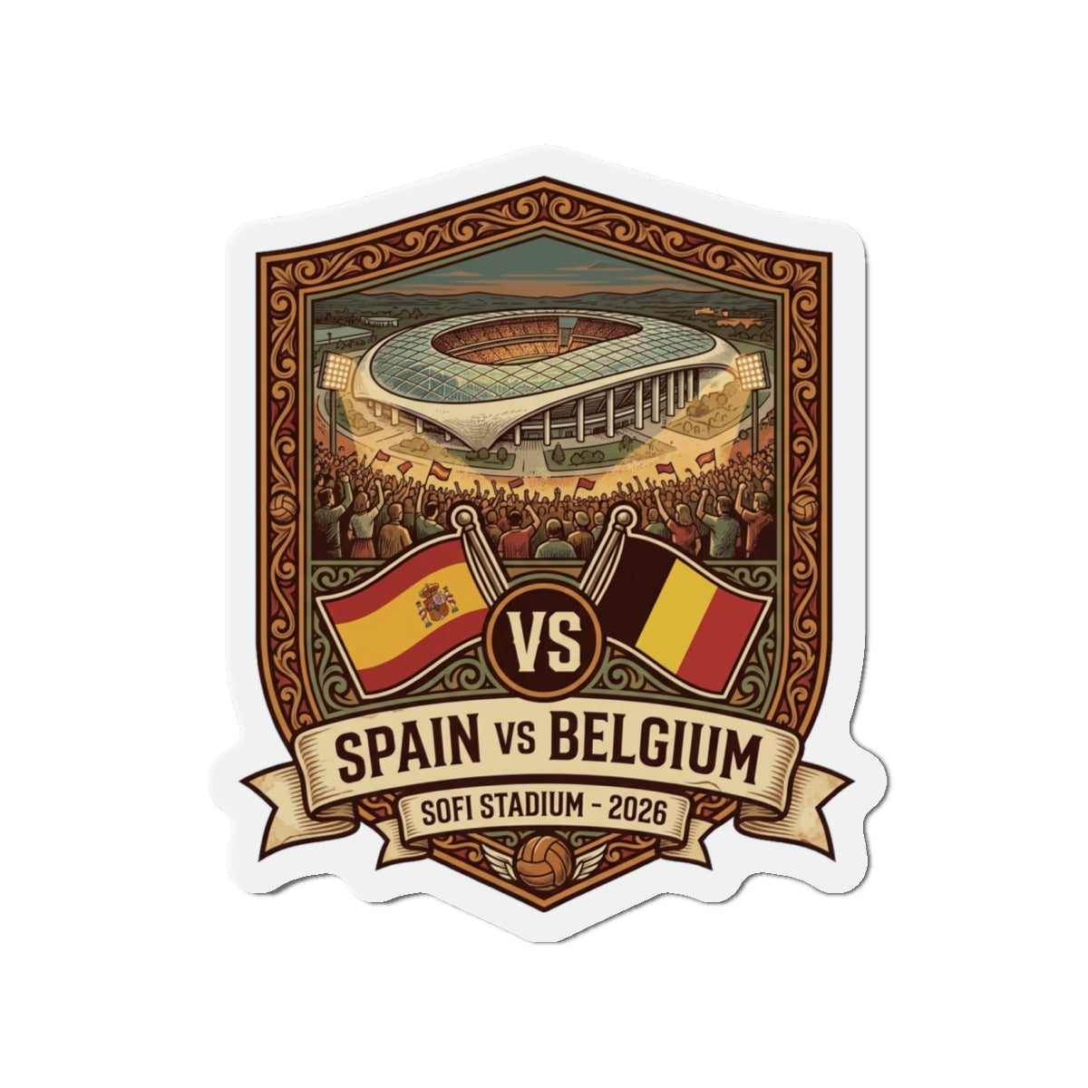 Spain vs Belgium Magnet — World Cup 2026