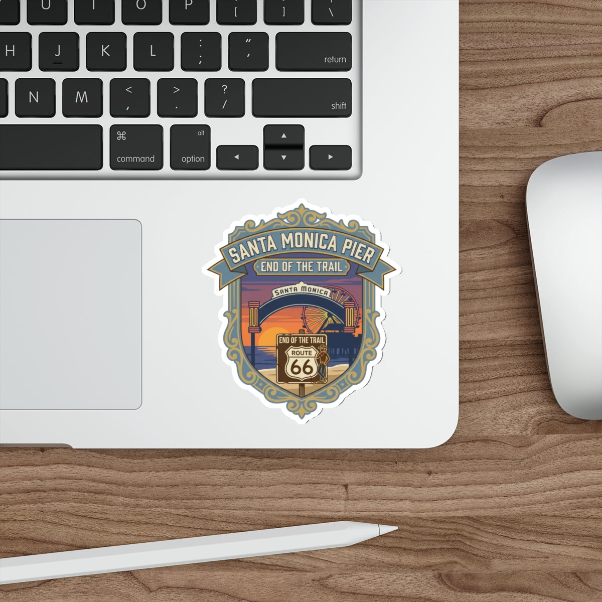 Santa Monica Pier Sticker — End of the Trail