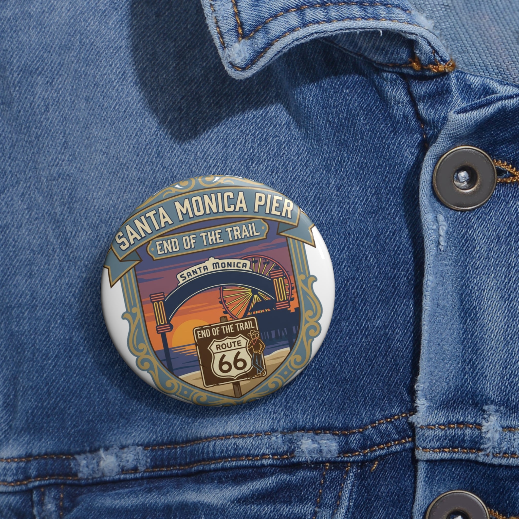 Santa Monica Pier Pin — End of the Trail