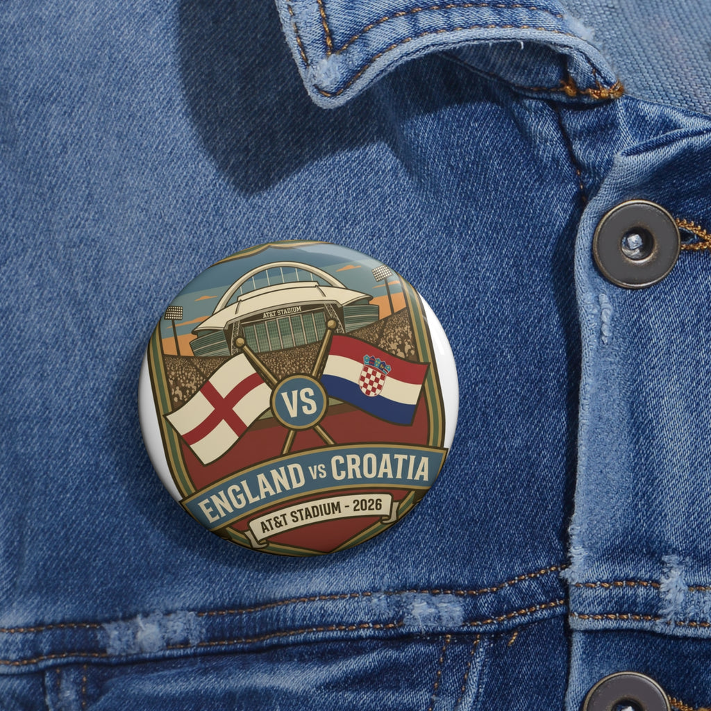 England vs Croatia Pin — AT&T Stadium