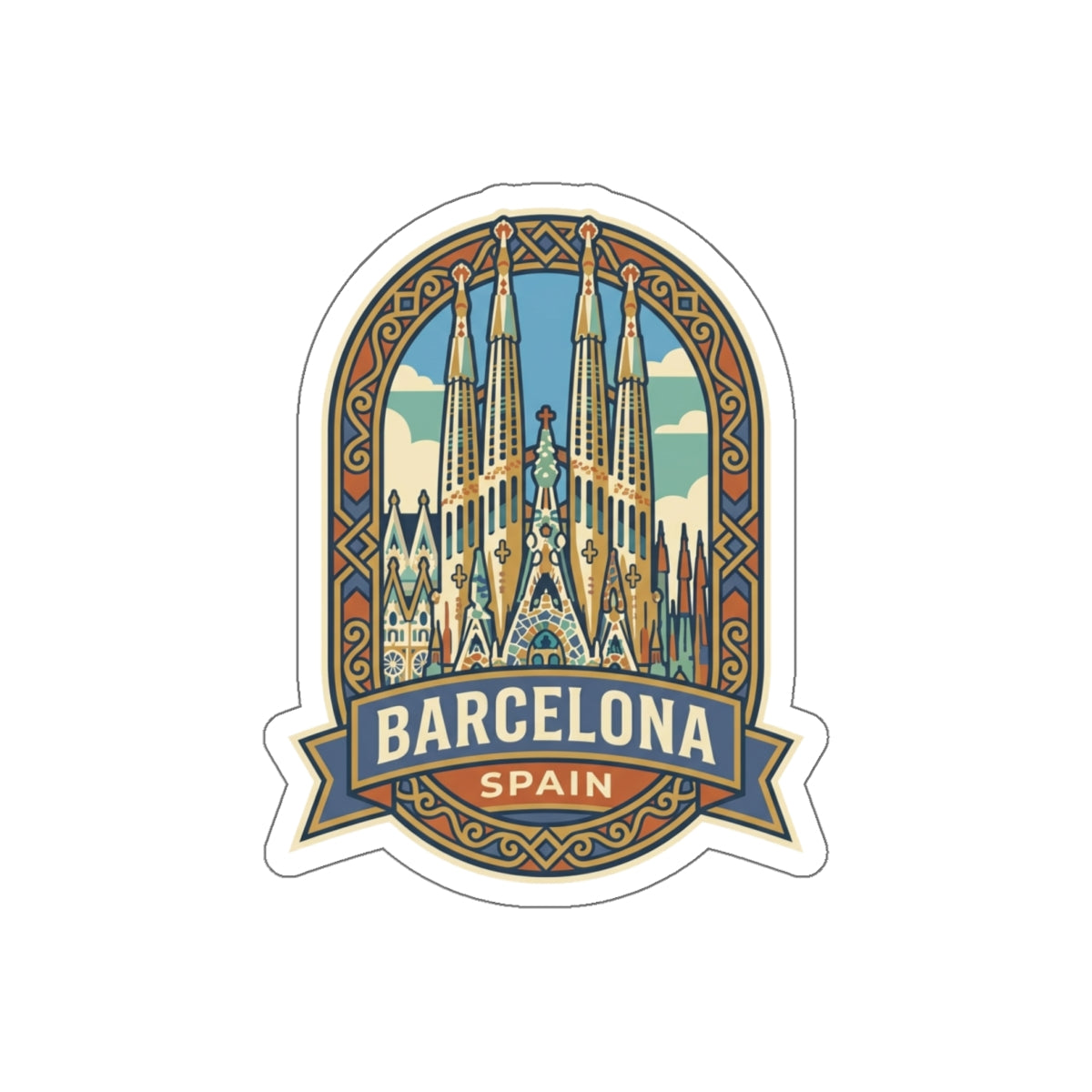 Barcelona Sticker — Spain