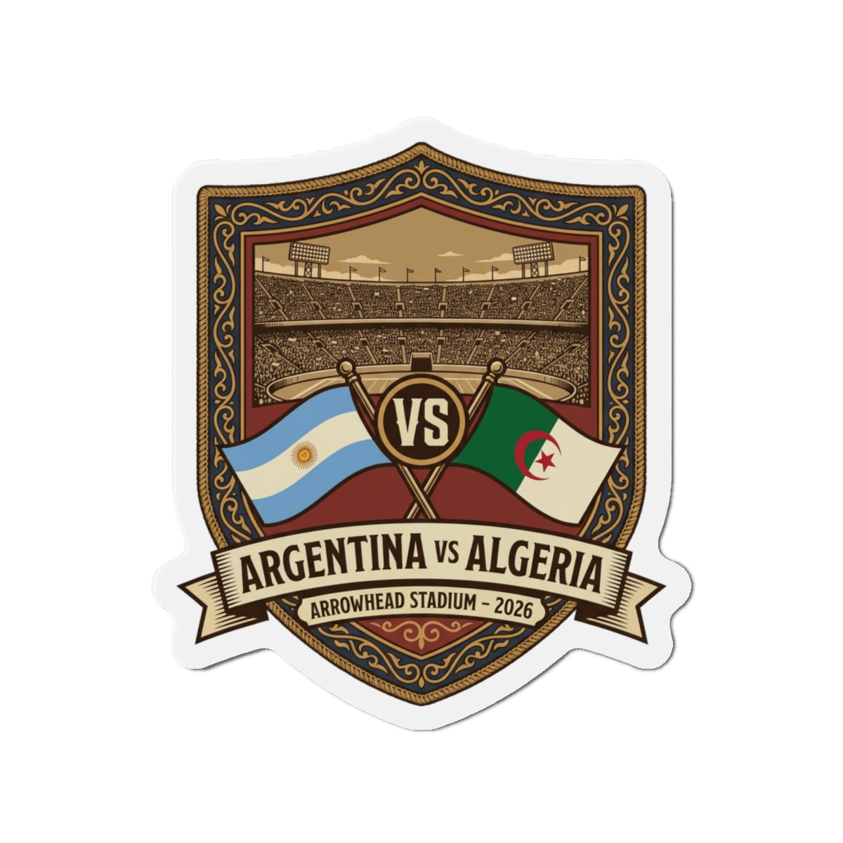 Argentina vs Algeria Magnet — World Cup 2026
