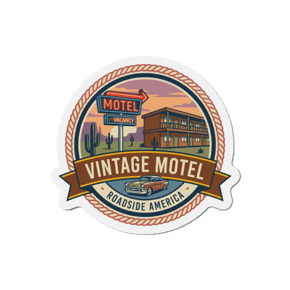 Vintage Motel Magnet — Roadside America