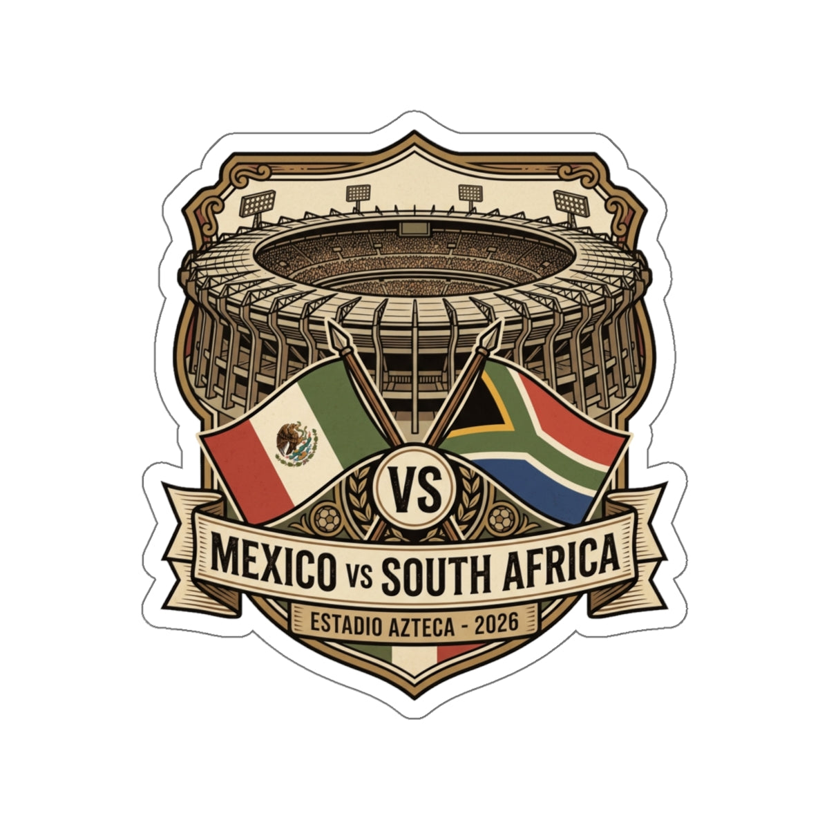 Mexico vs South Africa Sticker — World Cup 2026